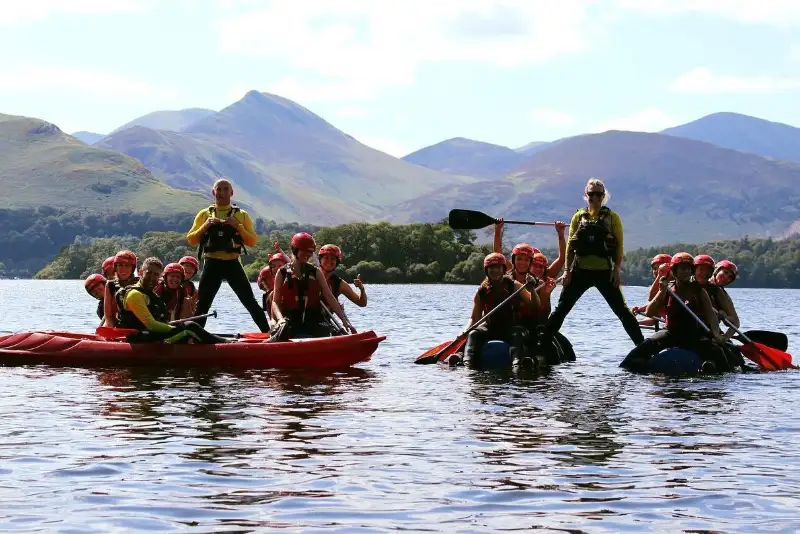 Group Raft Building Adventures in Cumbria