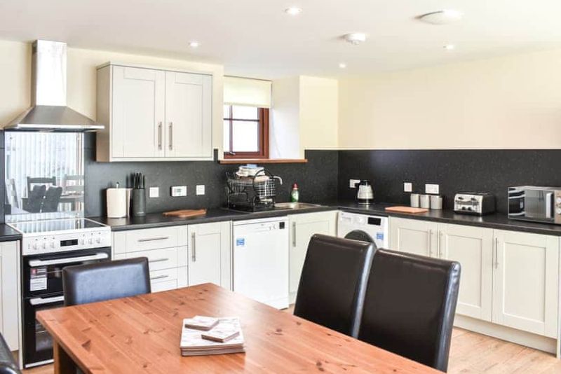 Kitchen area in Barn House