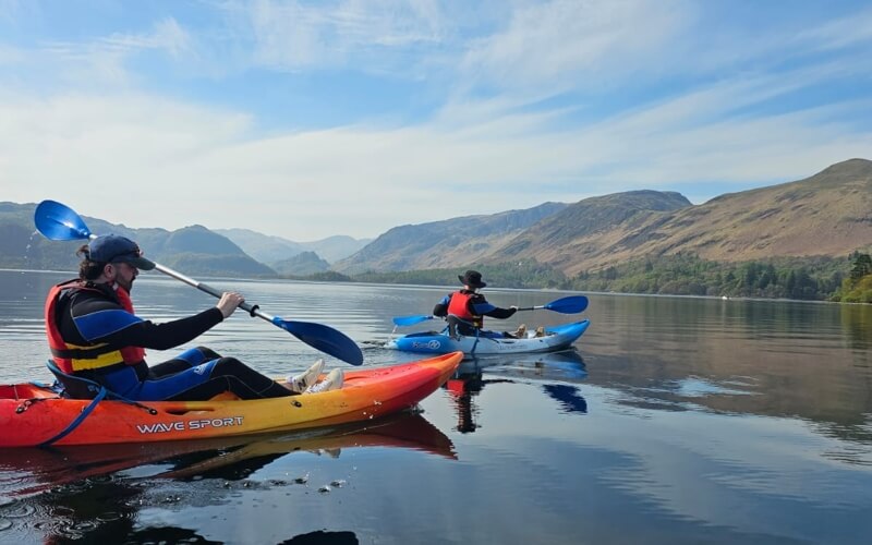 Kayakers on Derwentwater