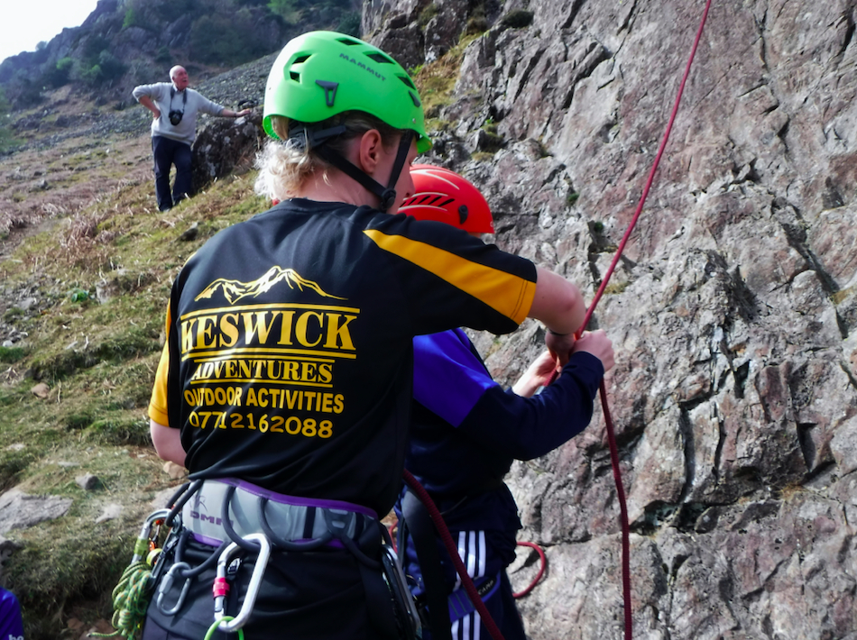 Keswick Adventures climbing instructor