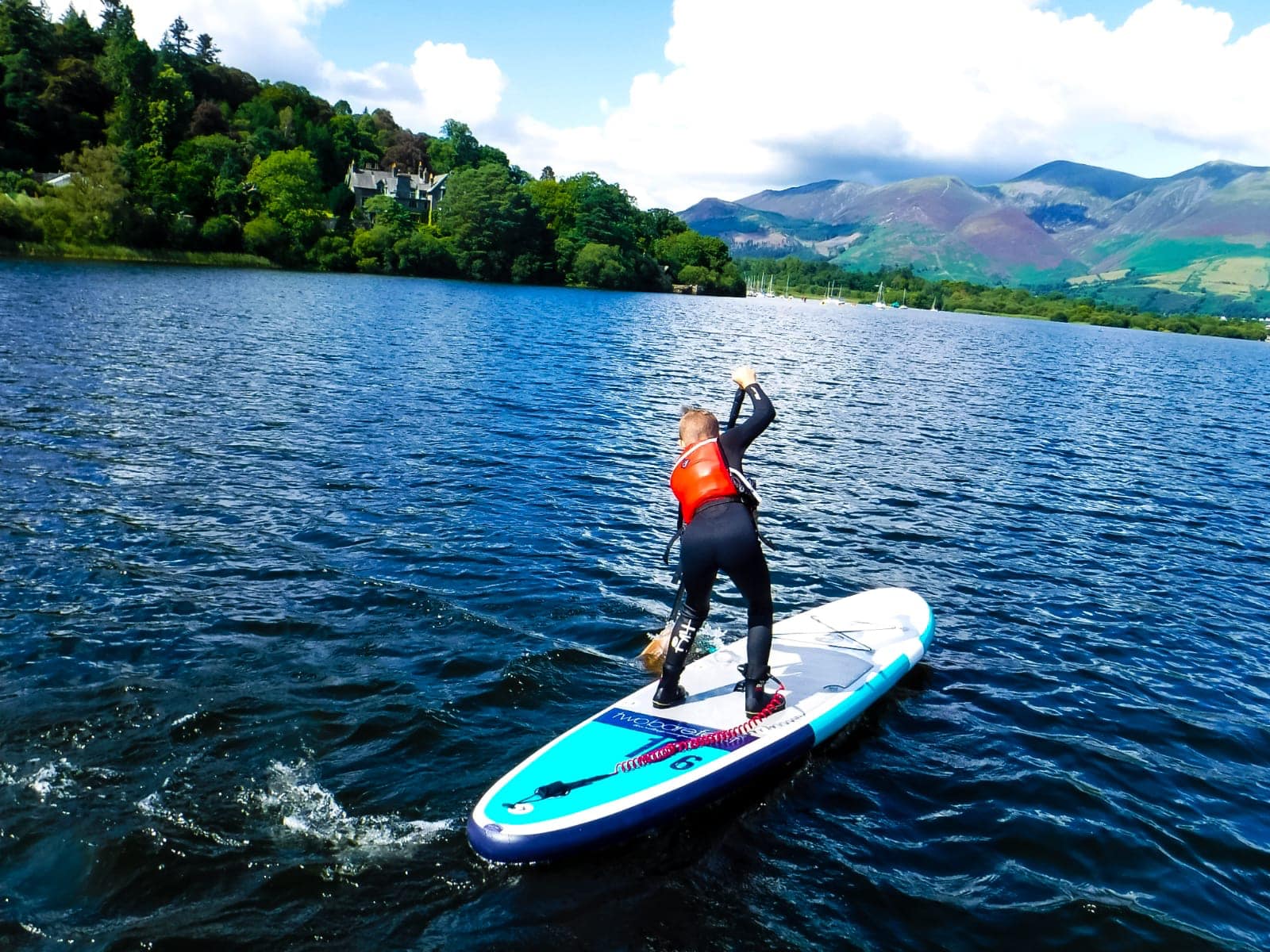 Paddle boarding on Derwentwater with Keswick Adventures