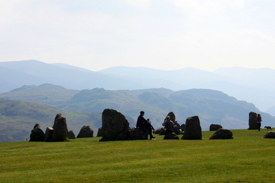 Family at Castlerigg Stone Circle